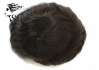 French Lace Front Real Hair Hair Piece / Natural Hair Toupee For Men Invisible